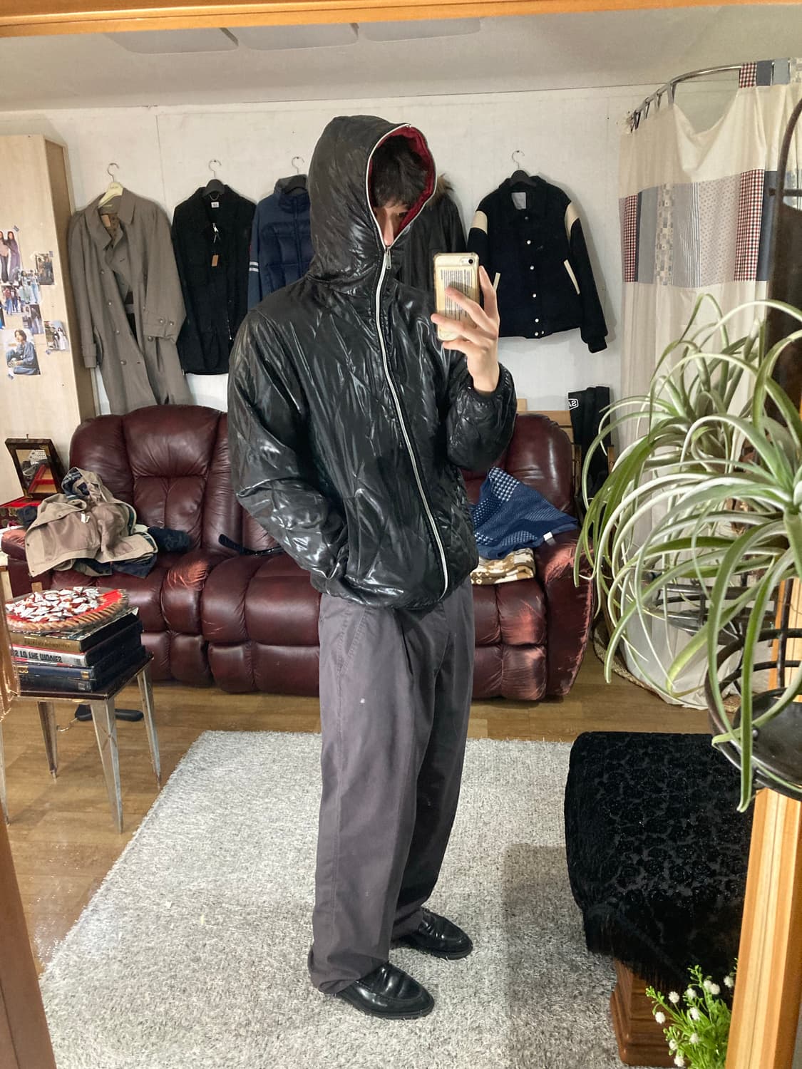 컨버스 후드 경량 패딩 상품이미지7