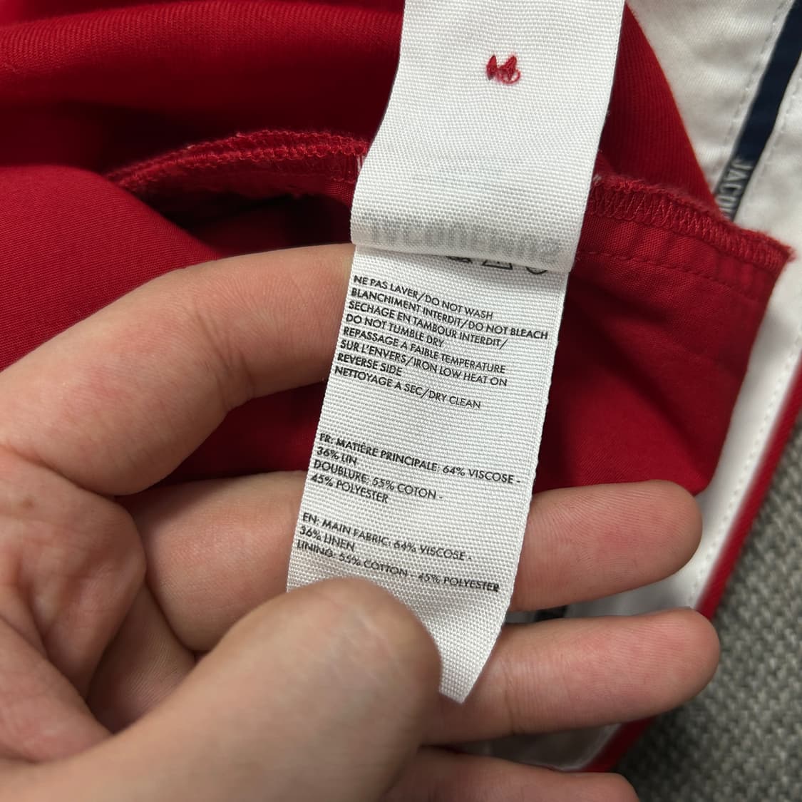 자크뮈스 실크 린넨 핀턱 팬츠(46) 상품이미지4