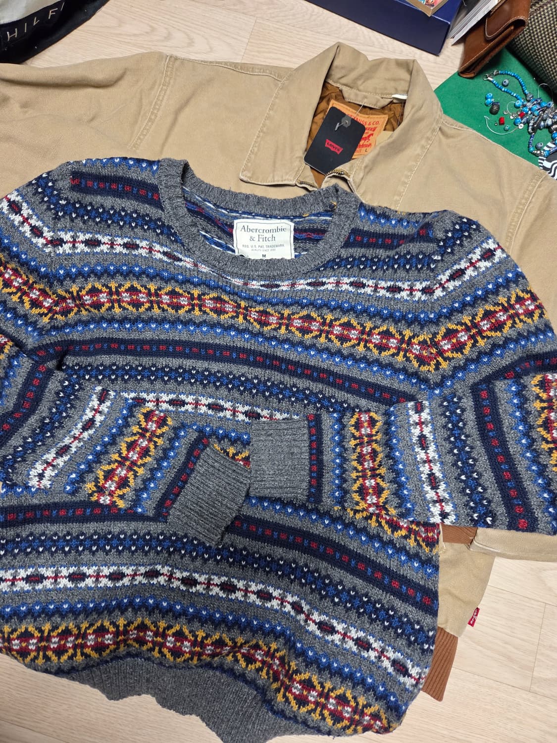 아베크롬비 클래식 니트 스웨터 에스닉  상품이미지4