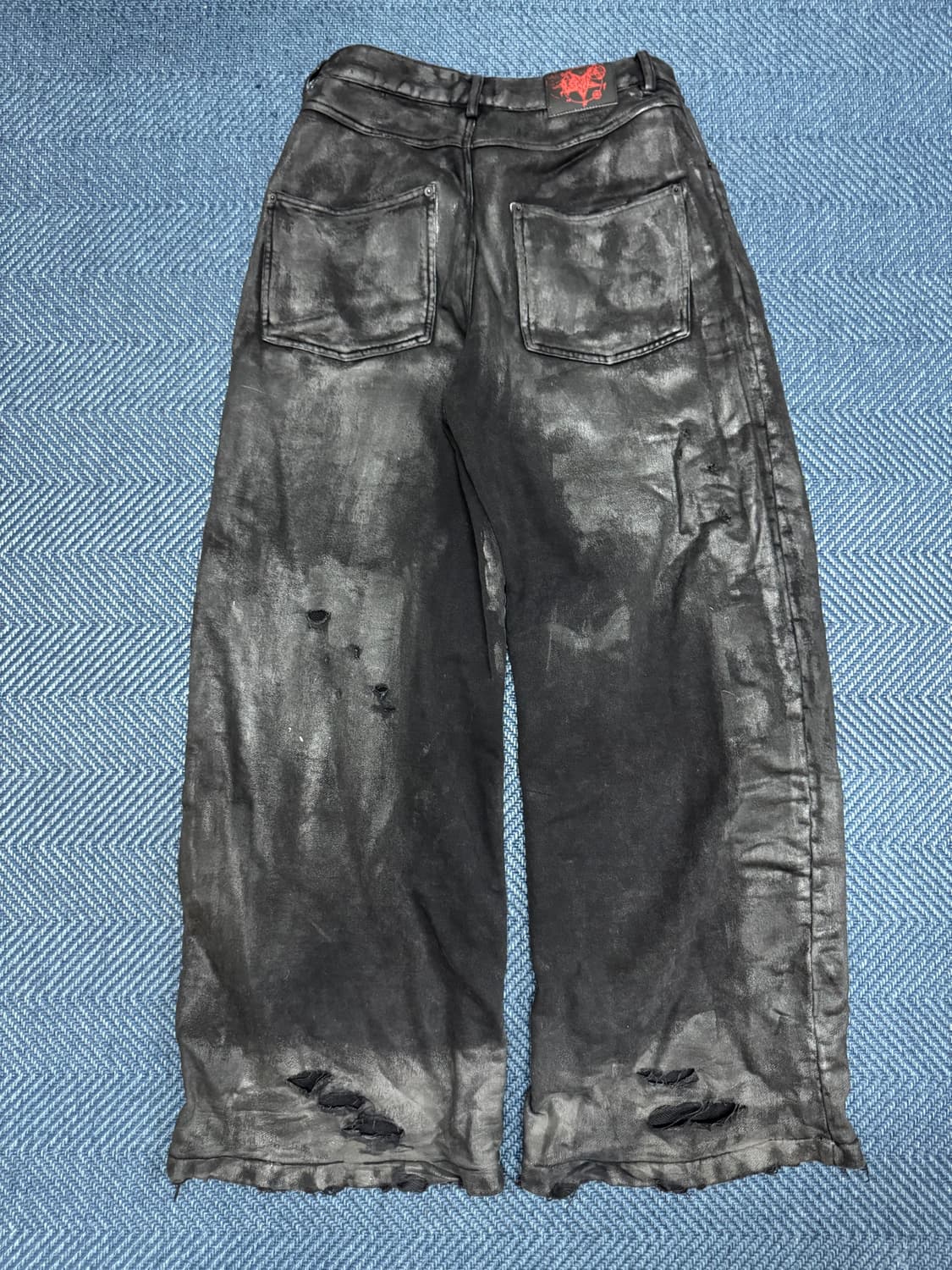 emostanceclub 코팅 스웻배기 팬츠 상품이미지2