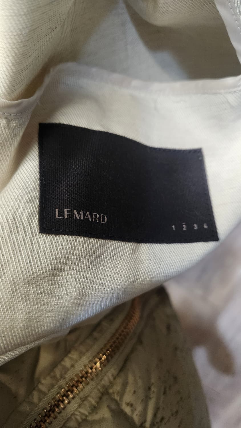 LEMARD 남성 스탠다드 린넨 카라 자켓 100 상품이미지3