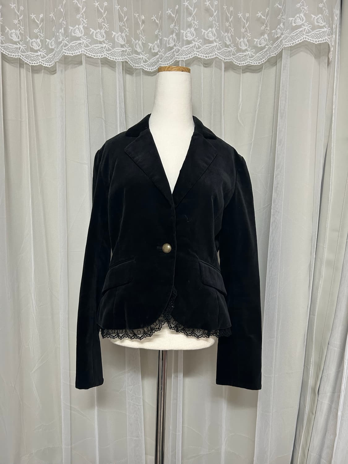 고스로리 고딕벨벳 레이스 자켓 상품이미지1