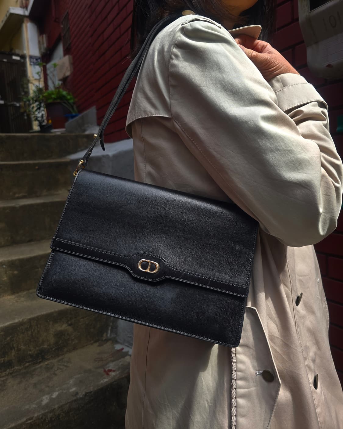 크리스찬 디올 몽테뉴 빈티지 크로스백 블랙 상품이미지1