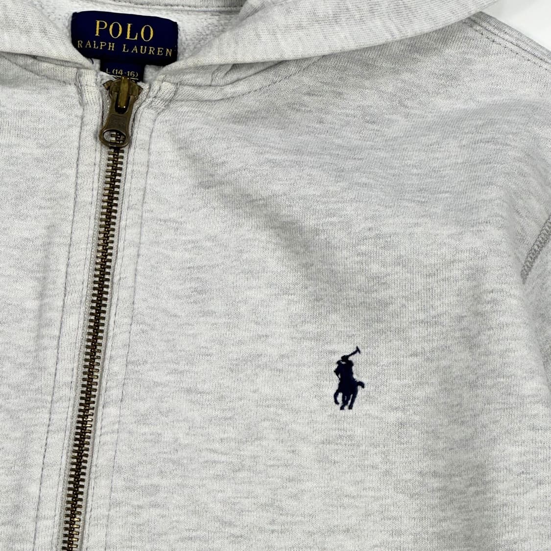 폴로 랄프로렌 포니 걸즈 그레이 후드집업 (실측 S 여성추천) 상품이미지3
