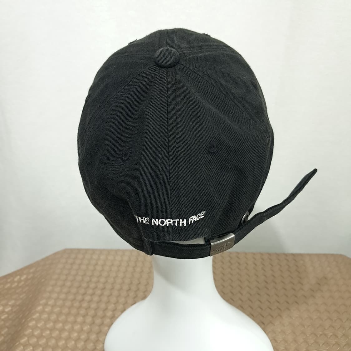 노스페이스 블랙 코튼 화이트 로고 자수 볼캡 P2025 상품이미지5