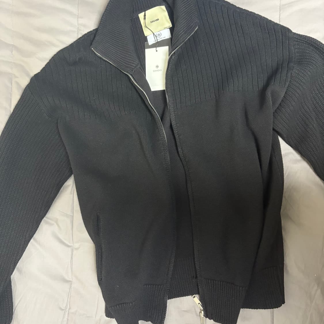 시도 루나다이드 집업 가디건 (더티블랙) 상품이미지2
