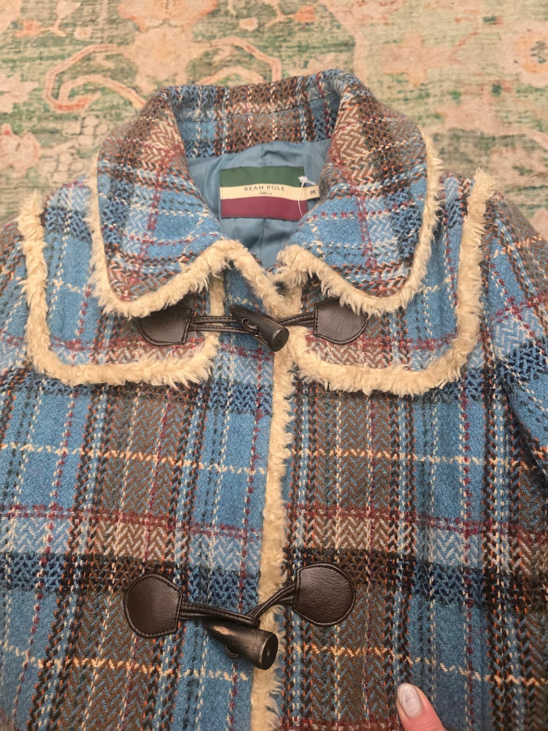 빈폴(Beanpole)체크 더플 코트(떡볶이 코트) 상품이미지3