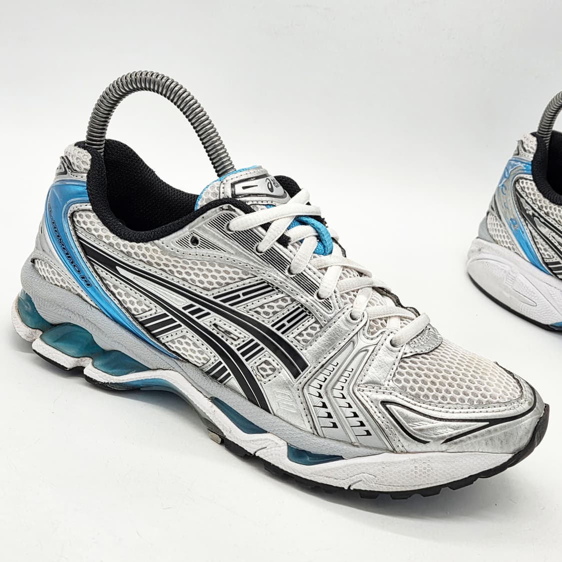 아식스 우먼스 젤 카야노 14 화이트 아이주리 블루 (240) 상품이미지5
