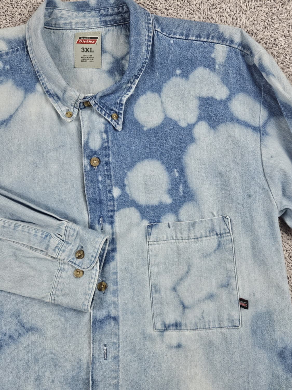 디키즈 다잉 워시드 커스텀 데님 자켓 ( 3XL ) / 10533 상품이미지6