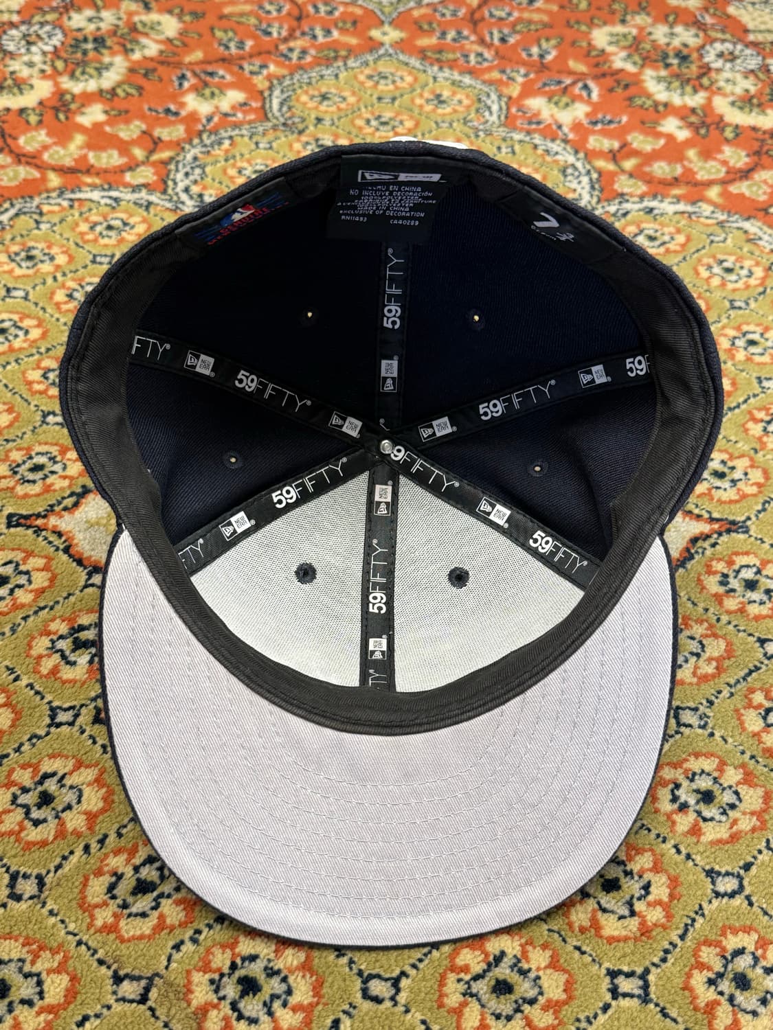 뉴에라 리버스 59fifty 뉴욕양키스 네이비 사이즈캡 7 3/4 상품이미지3