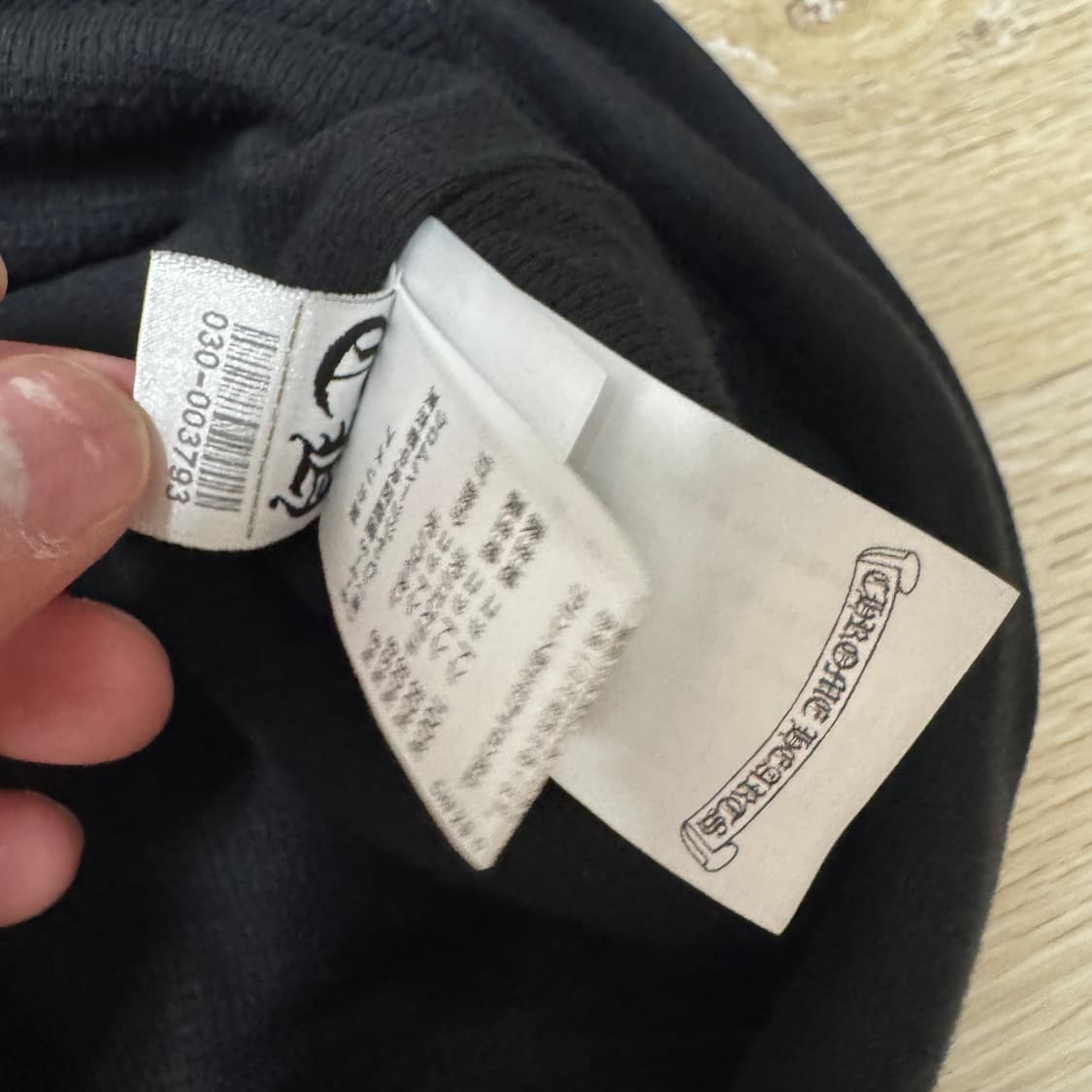 XL) 크롬하츠 홀스슈 플로랄 플리스 헤비웨이트 집업 후드 블랙 상품이미지9