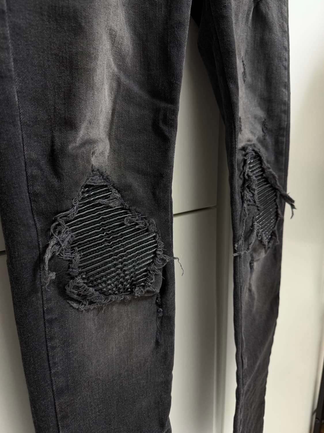 아미리 mx1 레더패치 진 복각팬츠 상품이미지1