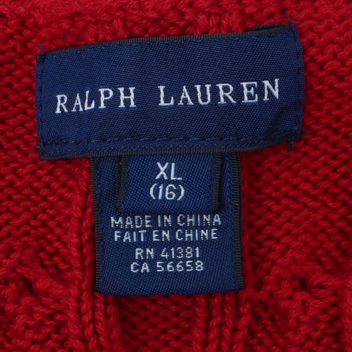 폴로 랄프로렌 우먼스 레드 버튼업 케이블 니트 상품이미지8