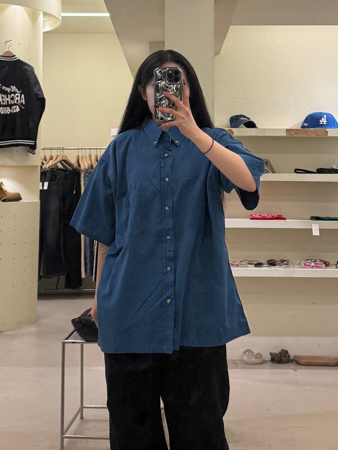 폴로랄프로렌 투포켓 블루 반팔 셔츠 U1262 상품이미지1