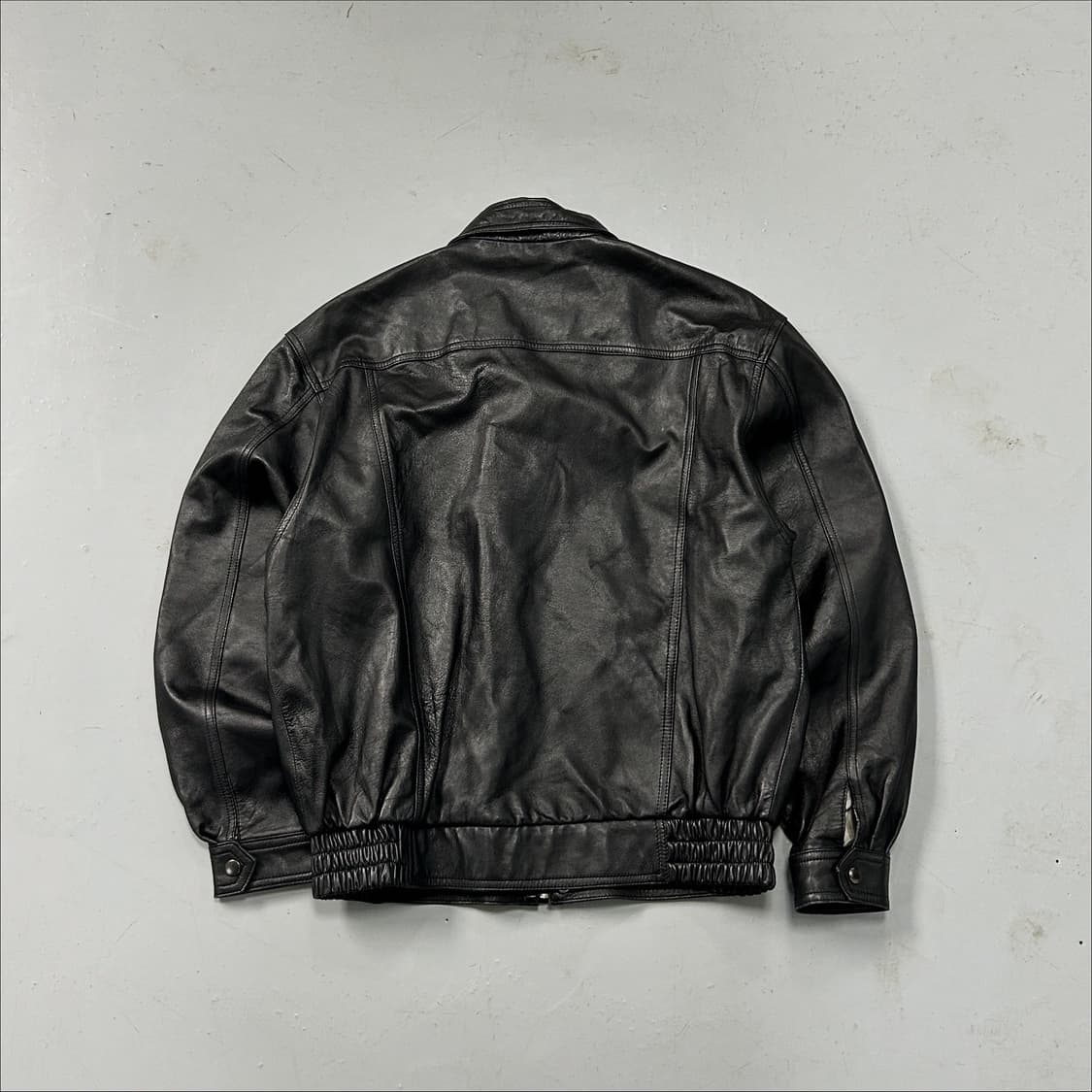 빈티지 베라펠라 리얼레더 빅포켓 봄버  상품이미지4