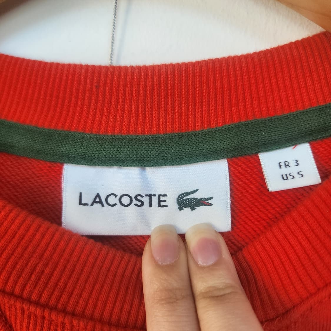 라코스테 레드 빅로고 맨투맨 상품이미지2