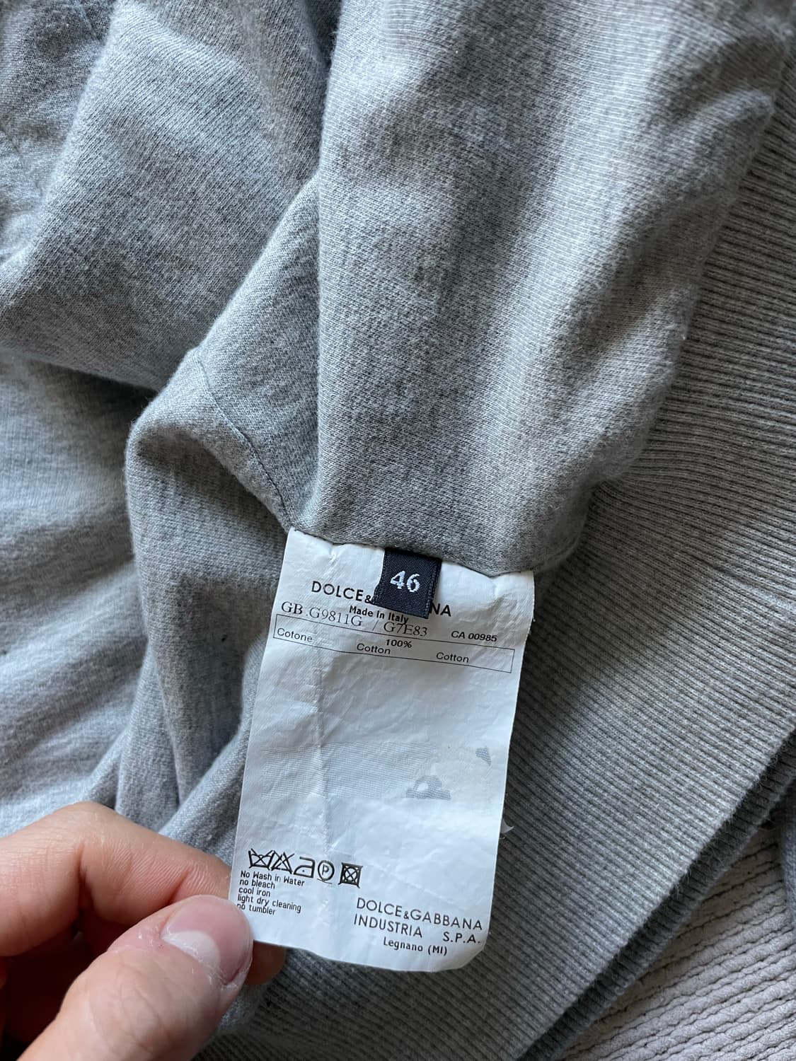 돌체앤가바나 더블 레이어드 후드집업 상품이미지6