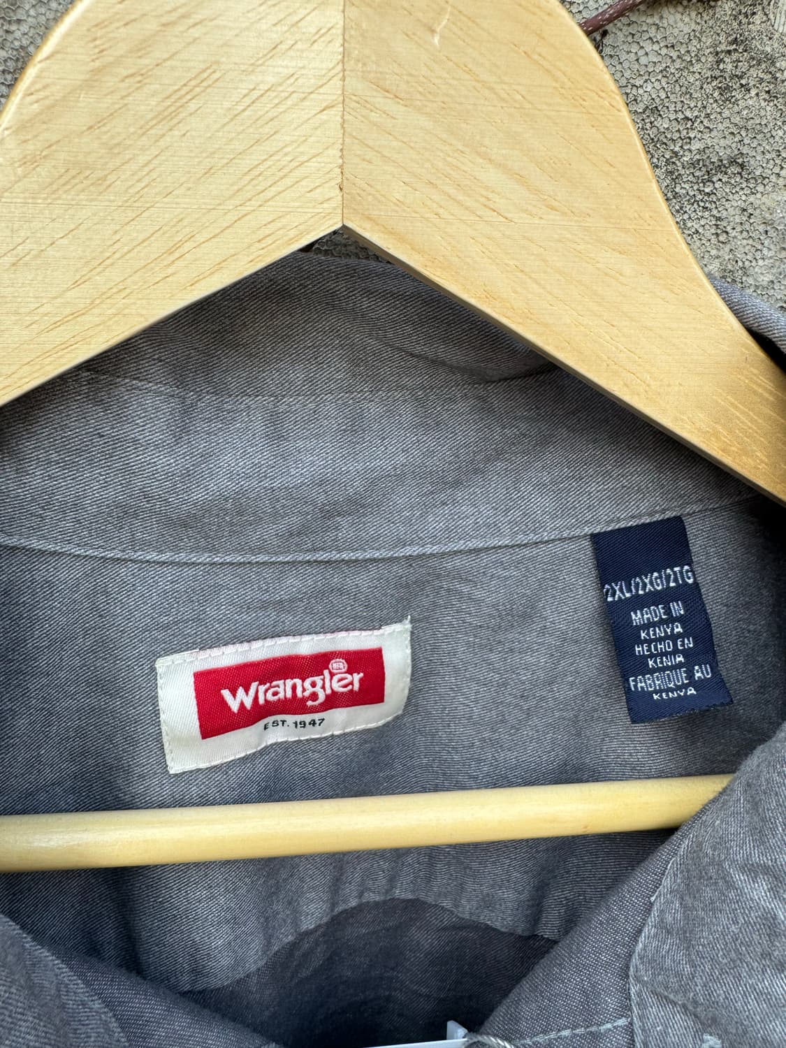 랭글러 빈티지 투포켓 워크 셔츠 2xl 상품이미지4