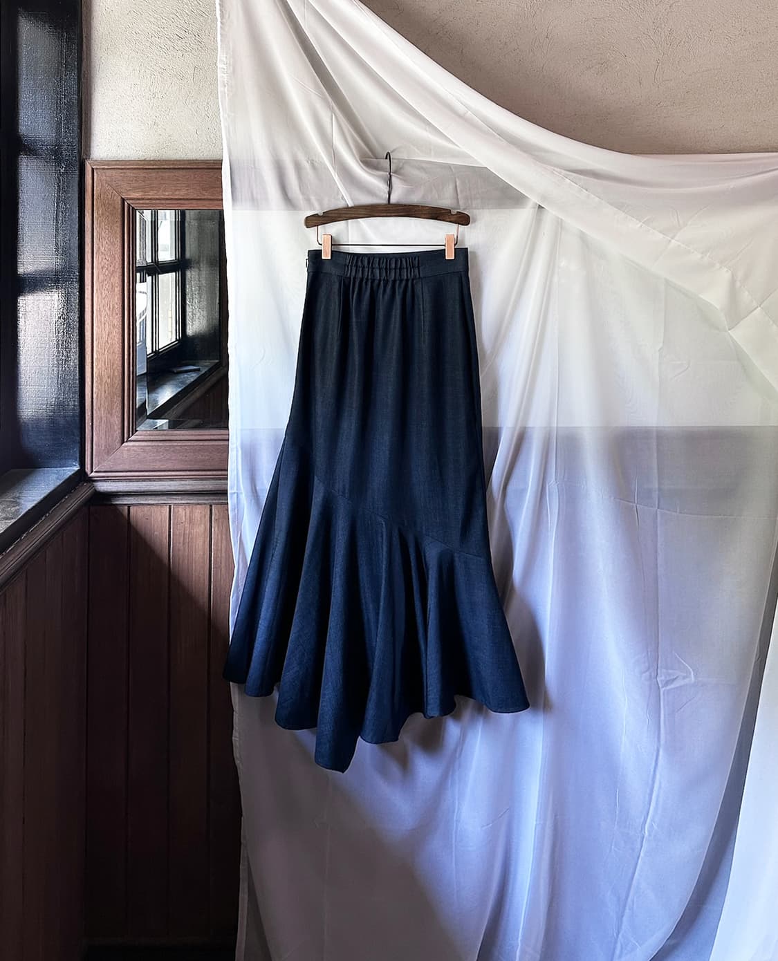 FRAY I.D navy mermaid skirt 상품이미지6