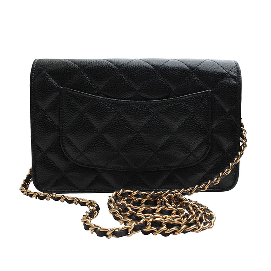 샤넬 WOC 블랙 캐비어 금장 미니 크로스 (내장칩) 상품이미지3