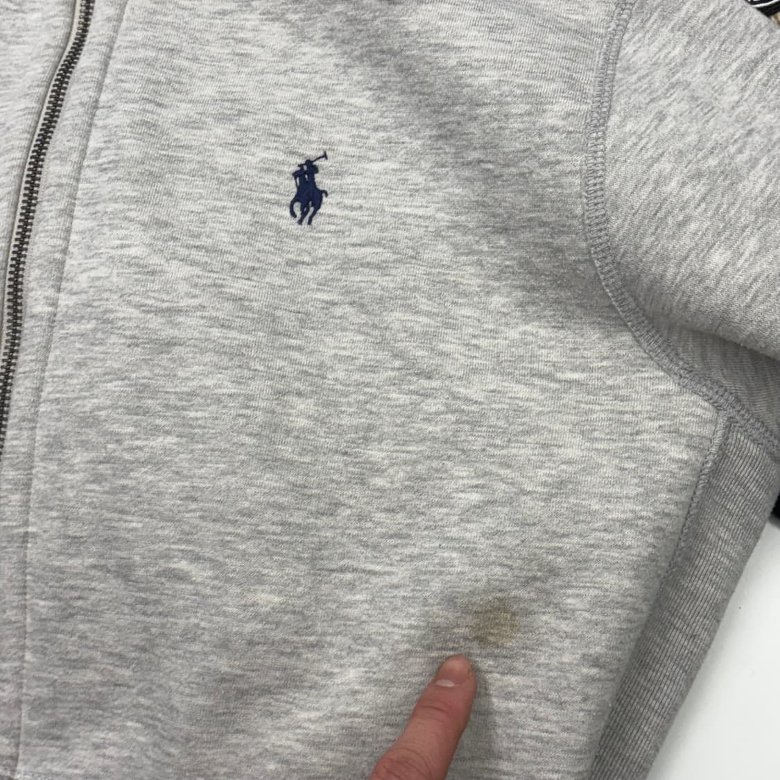 M 폴로랄프로렌 그레이 기모 후드집업 상품이미지6