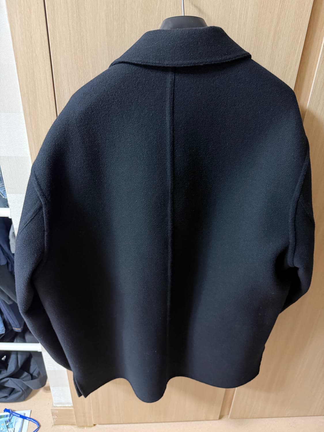 솔리드옴므 하프코트 (블랙,48) 상품이미지2