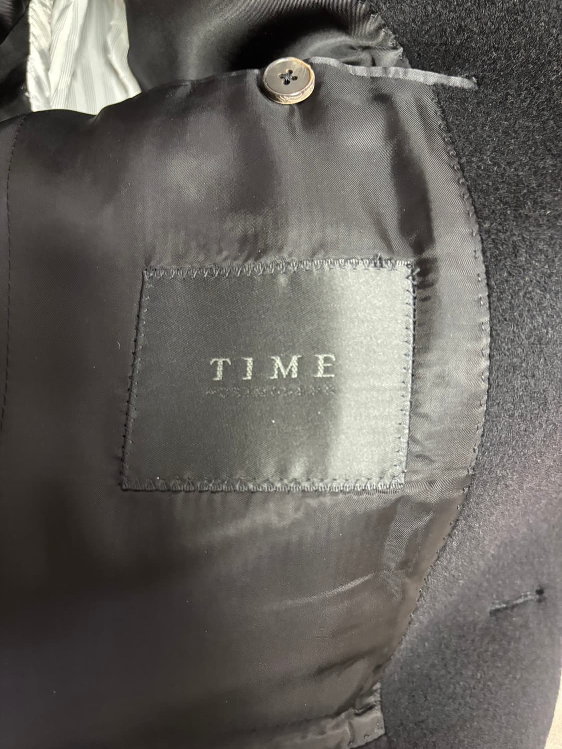 타임옴므 캐시미어 혼방 싱글 코트(블랙) 상품이미지2