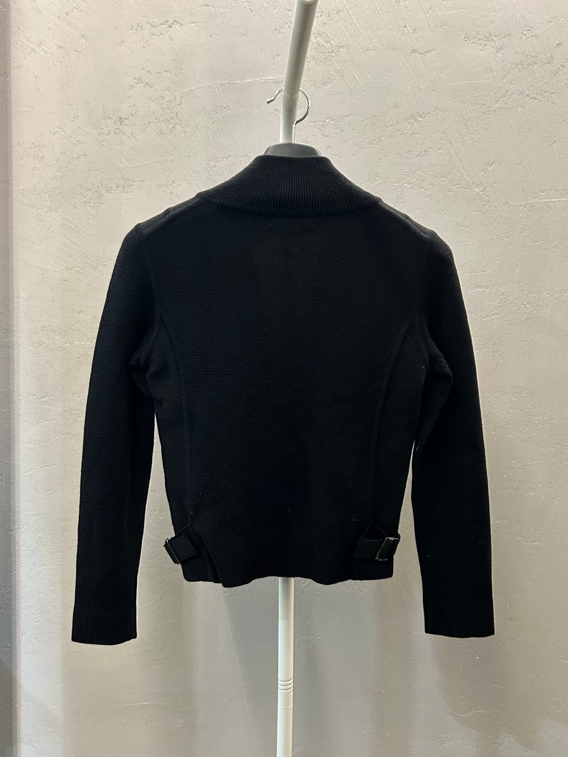 SYSTEM 블랙 니트 집업 가디건 상품이미지7