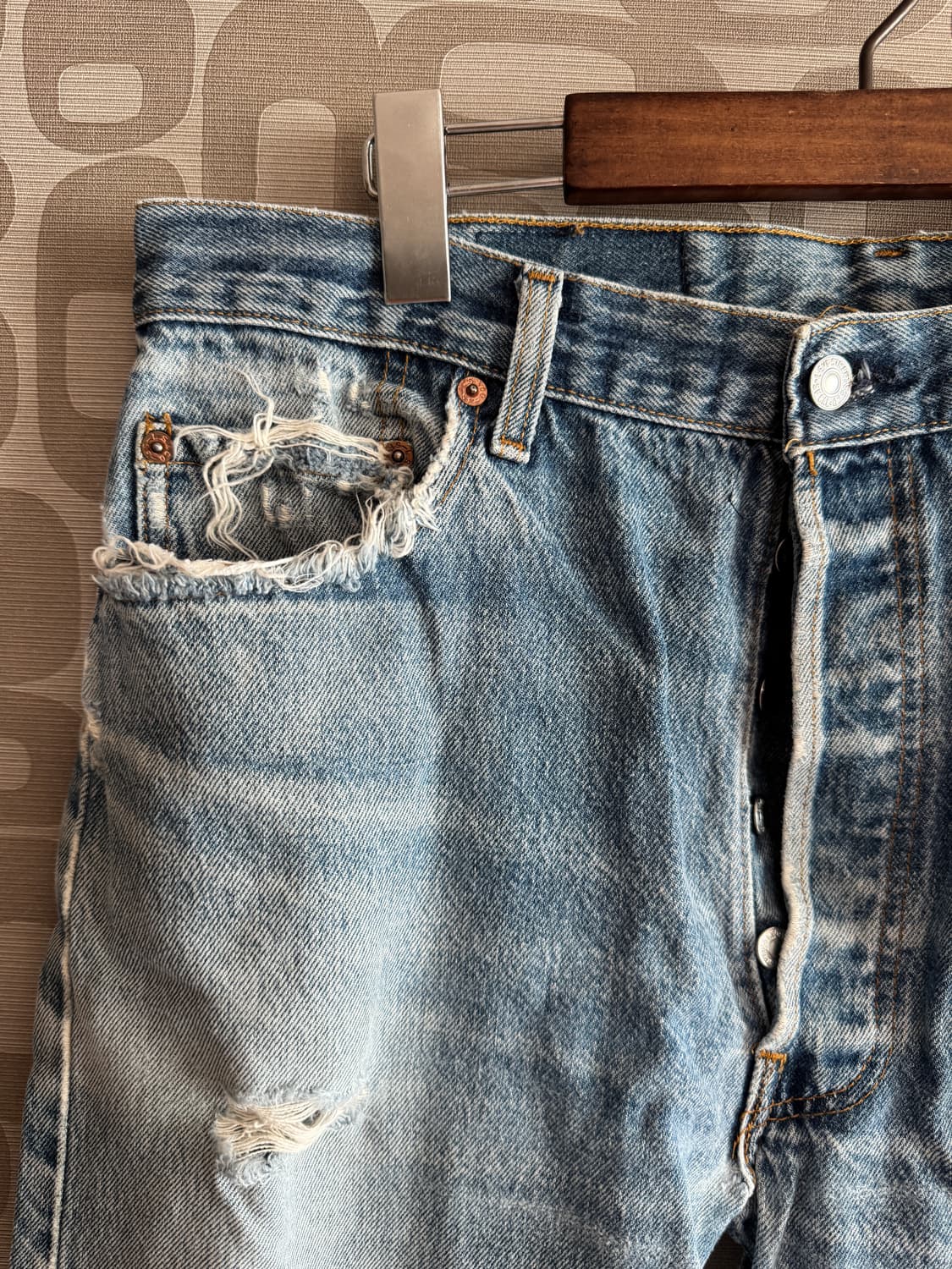 Levi's 리바이스 USA 빈티지 501 커스텀 데님 청바지 상품이미지4