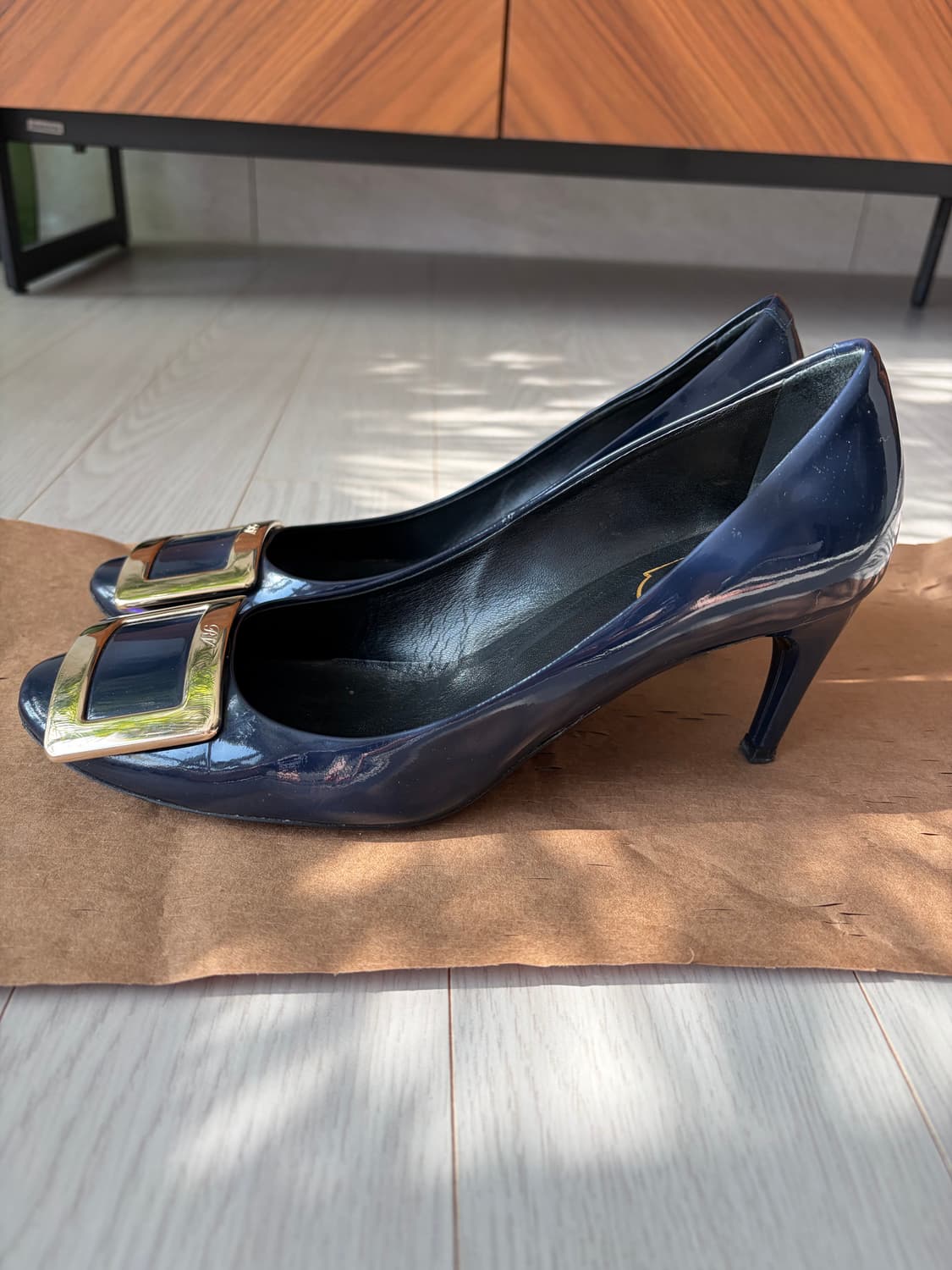 로저비비에 힐 곤색 37.5 상품이미지2