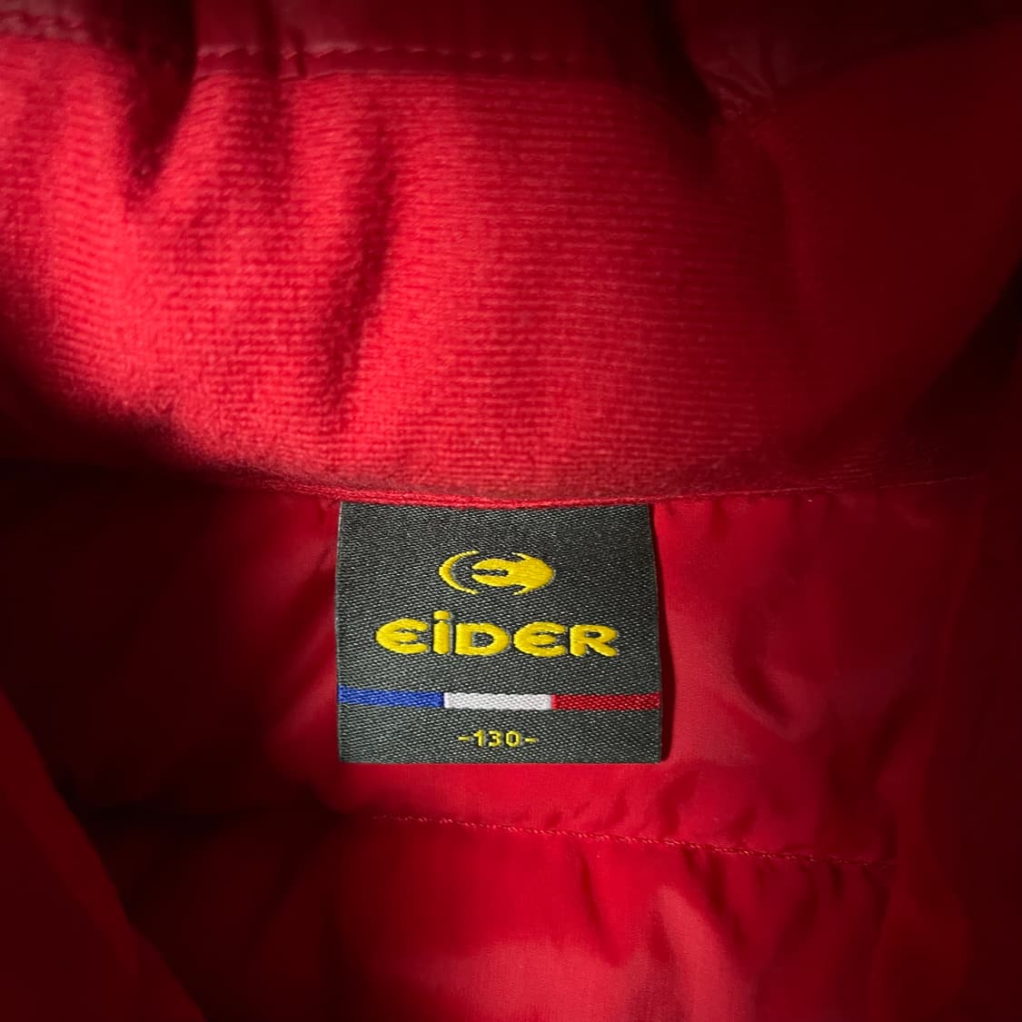 아이더 키즈 레드 경량 패딩 130 상품이미지4