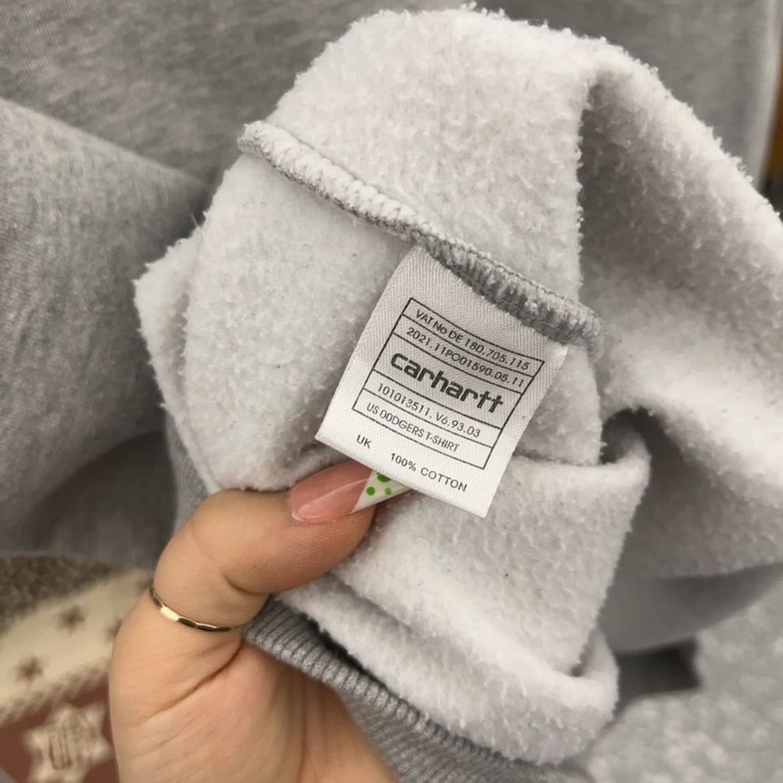 칼하트 올드스쿨 레트로 빈티지 빅로고 기모 맨투맨 XL C09198 상품이미지6