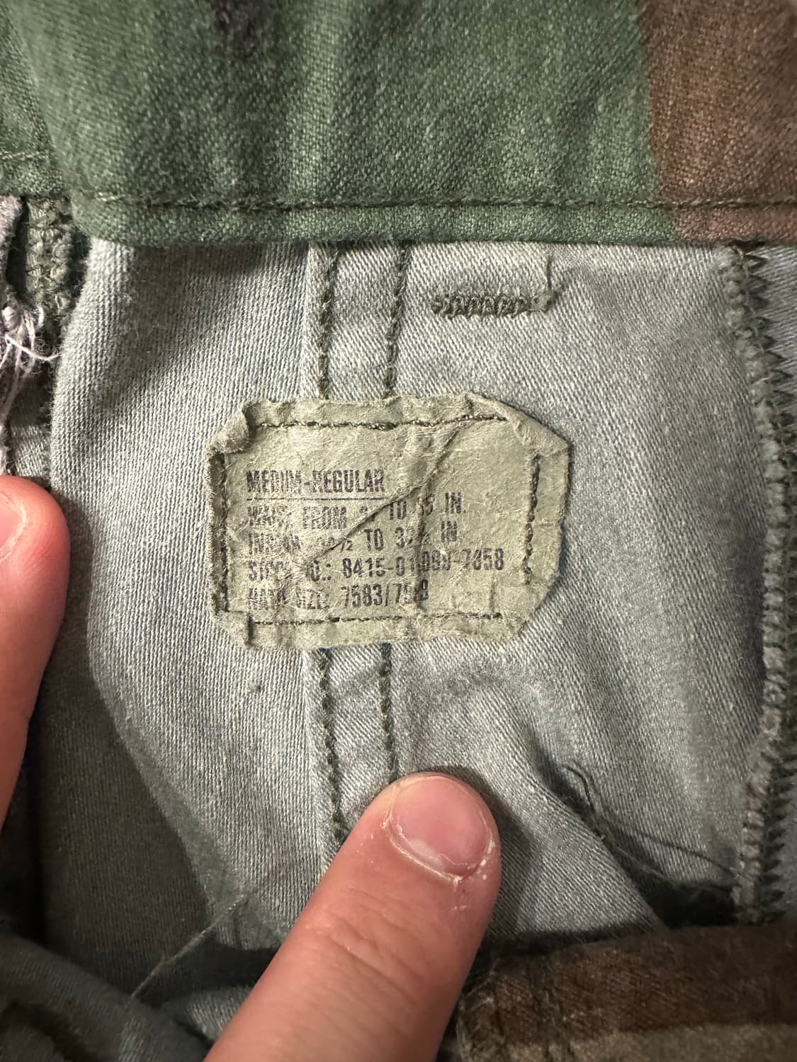 빈티지 80s 미군 m65 우드랜드 필드팬츠  상품이미지3