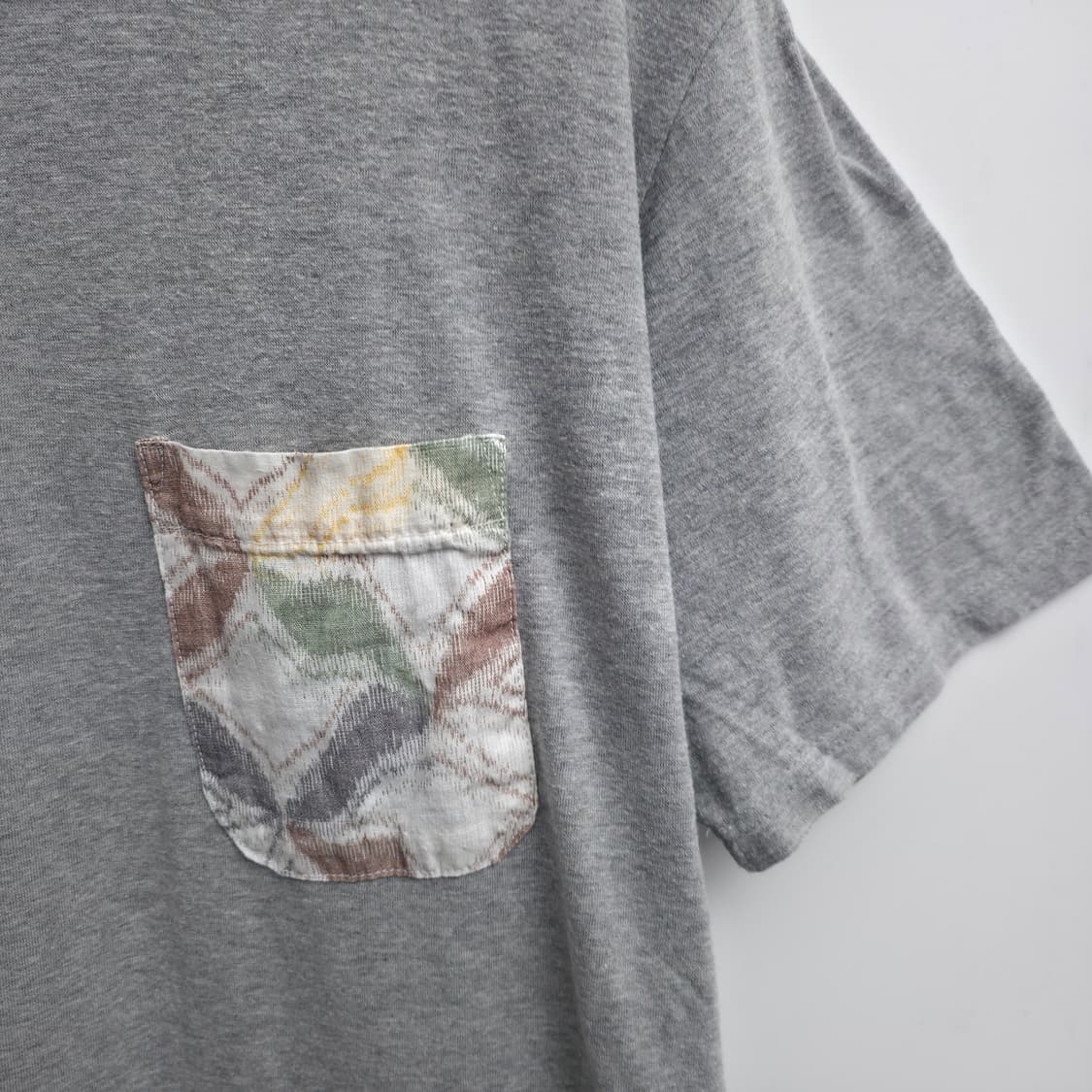 [4,L] 비즈빔 그레이 포켓 반팔티 상품이미지4