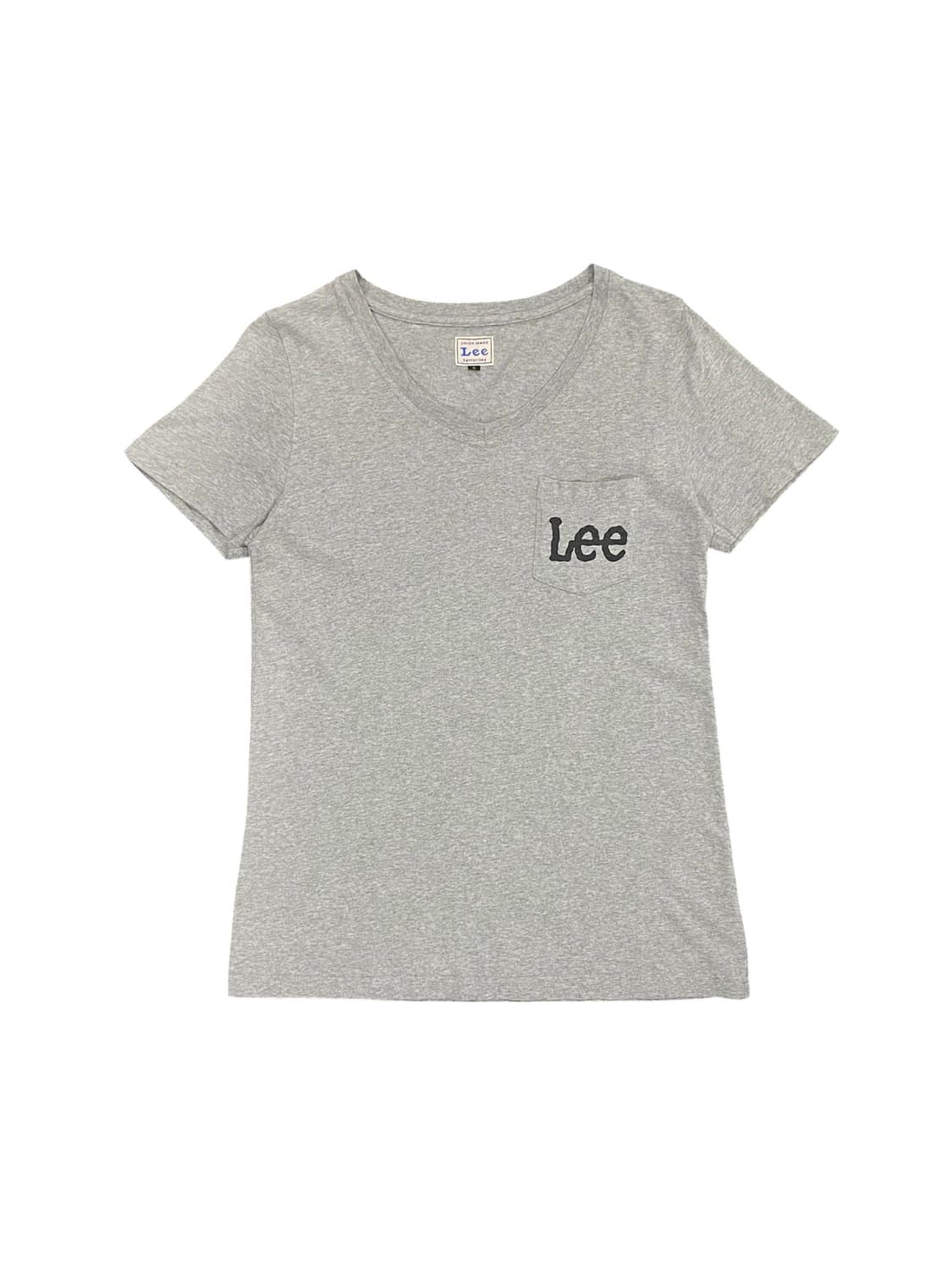 Lee 레터링 포켓 디테일 브이넥 반팔티셔츠 상품이미지1