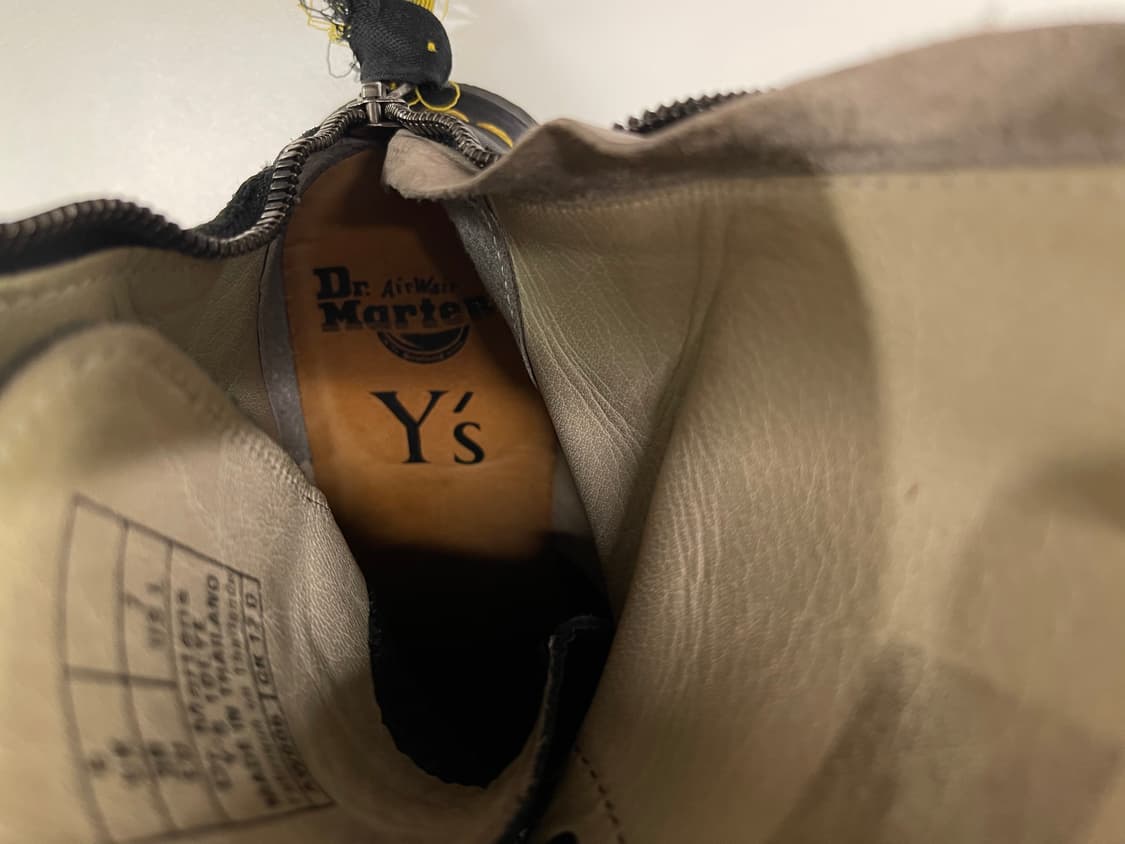 요지야마모토 x 닥터마틴 Y's 와이즈 10EYE 부츠 상품이미지7