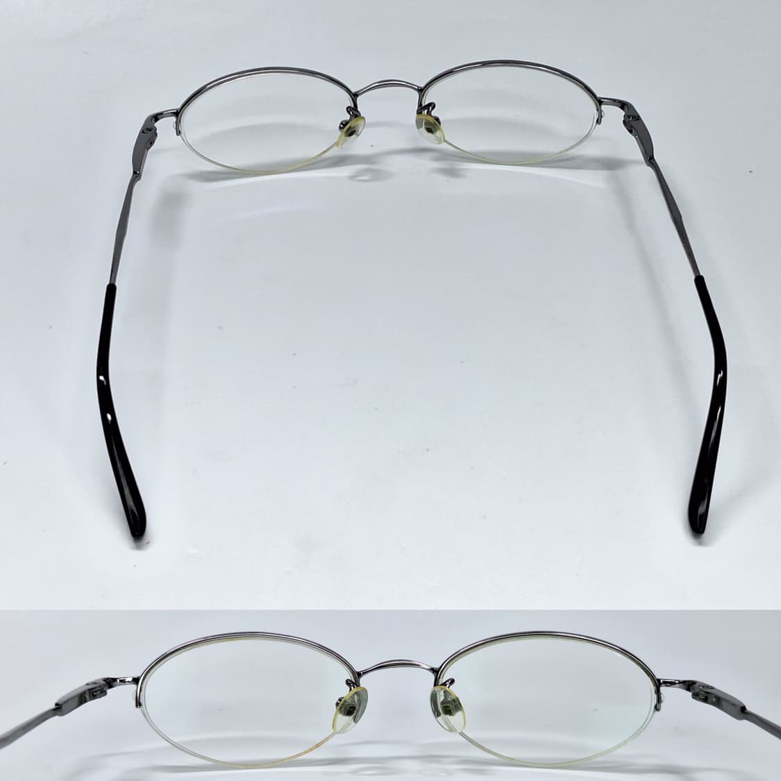 90s 일본 빈티지 메탈 반무테 안경테 플렉스 힌지 클래식 레트로 복고  상품이미지8