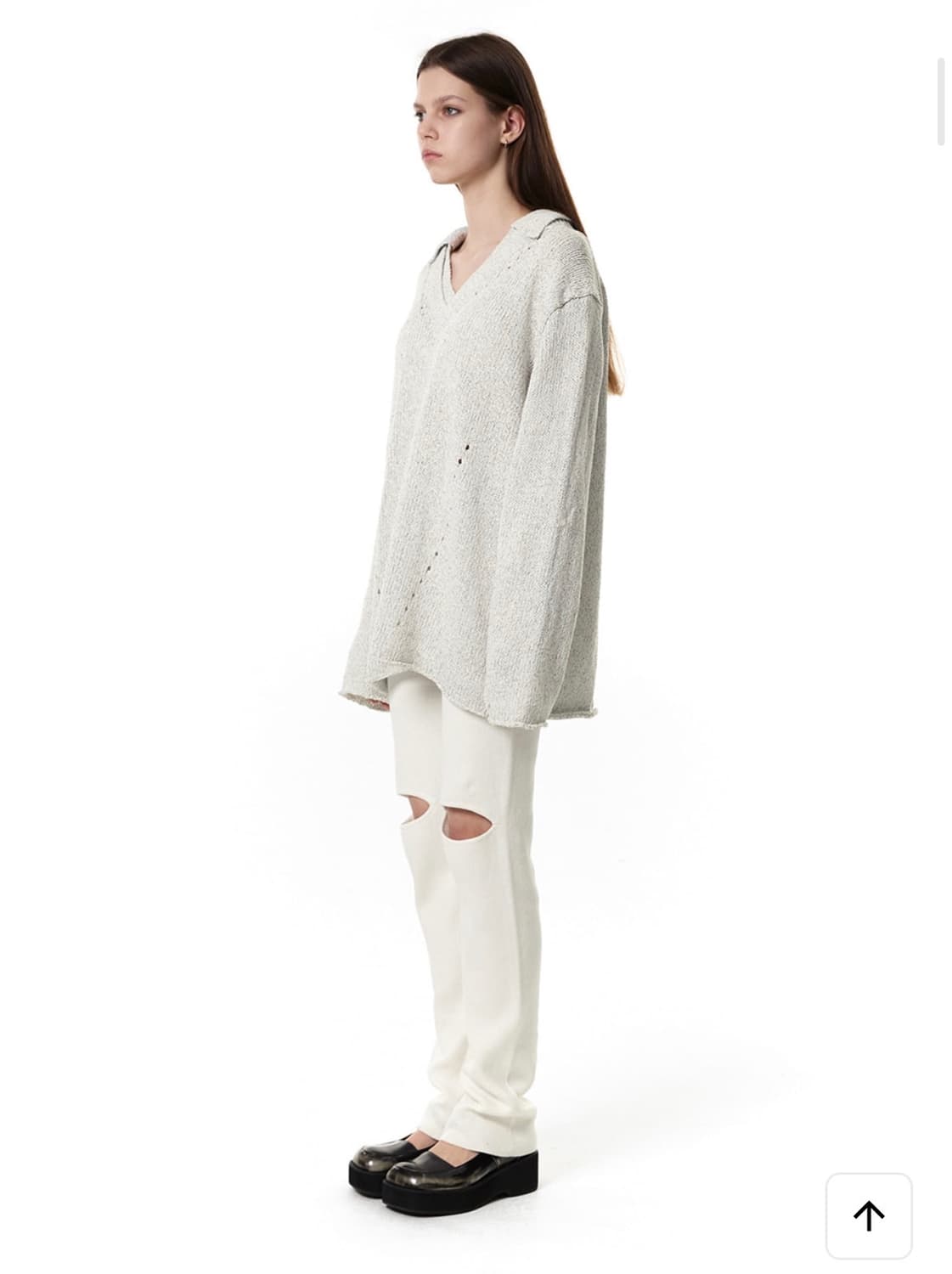 세릭 CERRIC front cut-out knit pants 상품이미지5