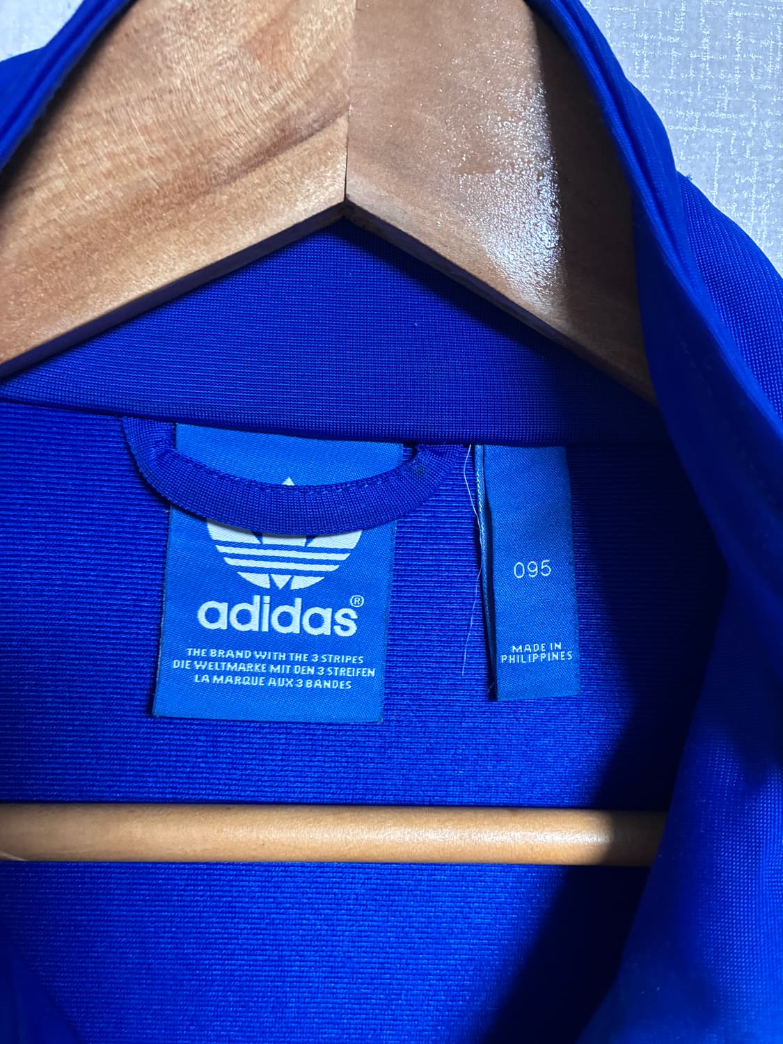 빈티지 아디다스 져지 파이어버드 블루/스카이블루 M 상품이미지2