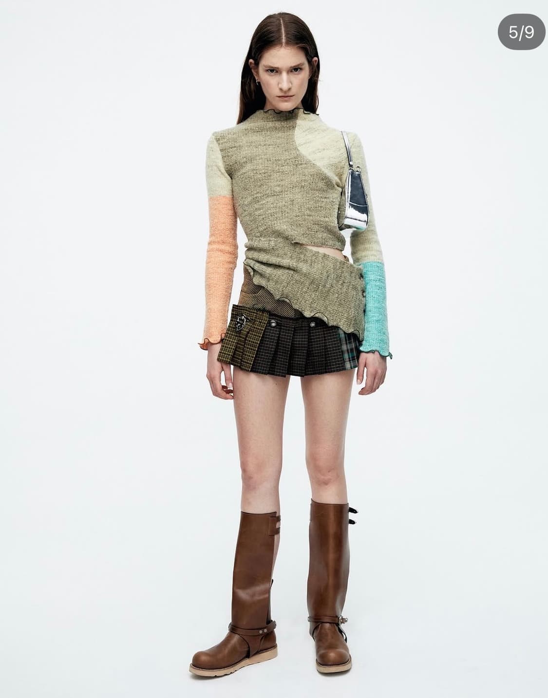 앤더슨벨 23년도 체크 미니스커트 36사이즈 상품이미지2