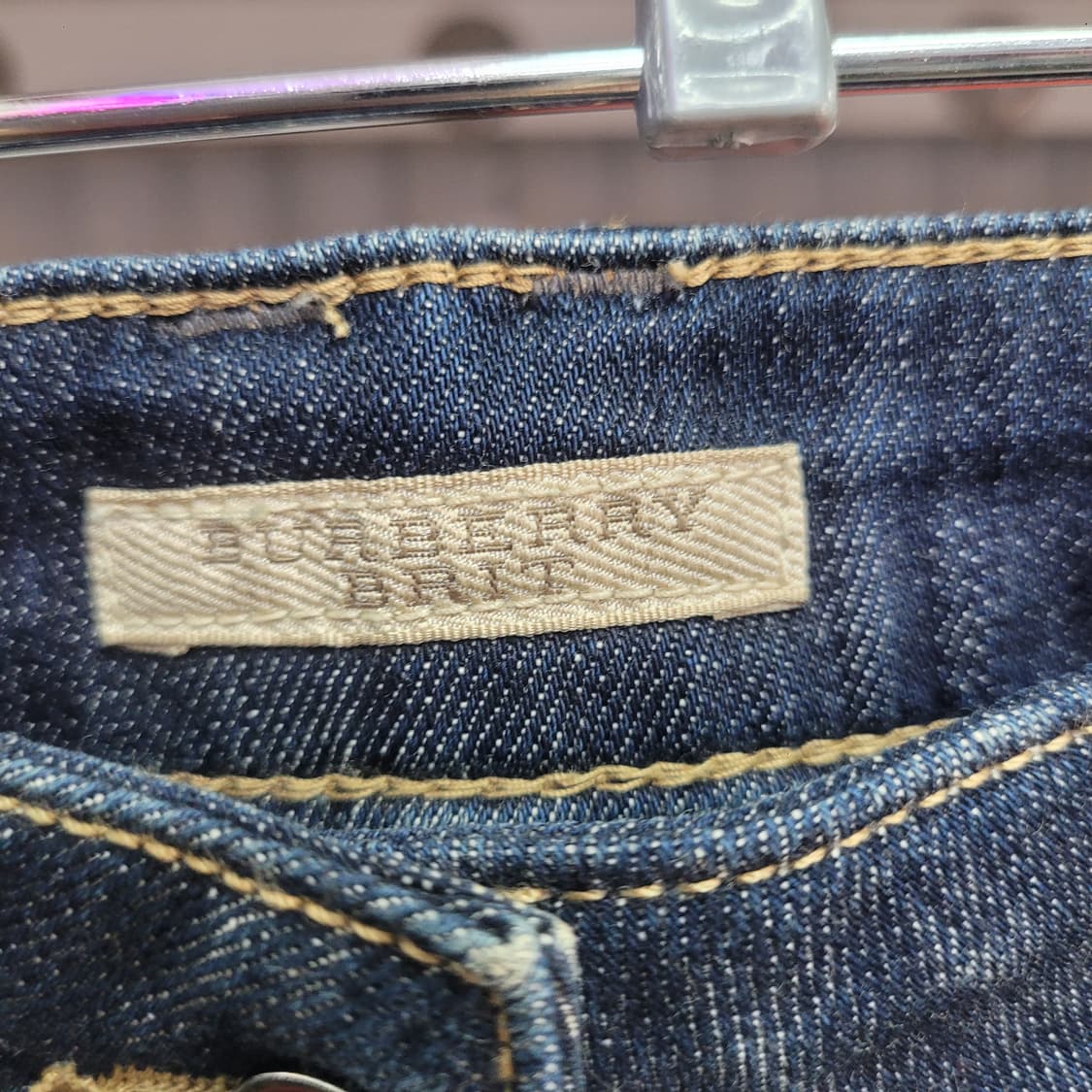 버버리 여성 데님 부츠컷 청바지 상품이미지4