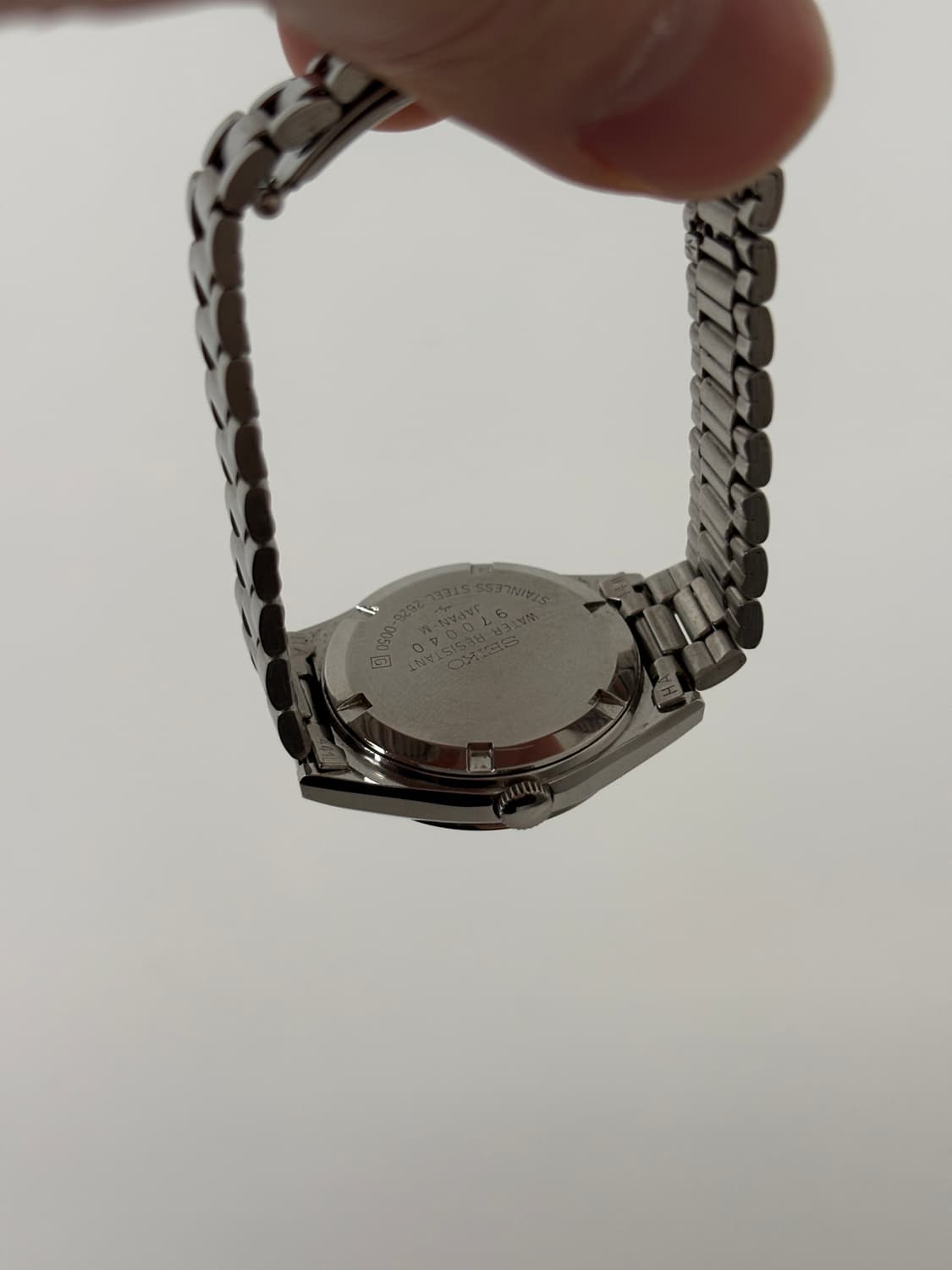 세이코 1980년도 빈티지 시계 아라빅 인덱스 실버 쿼츠 여성 상품이미지8