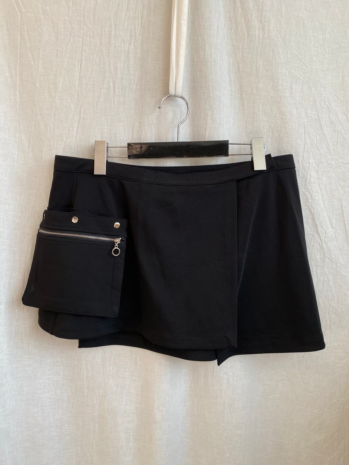 MONICA MOBLINE 블랙 레이어드 스커트(L-XL) 상품이미지1