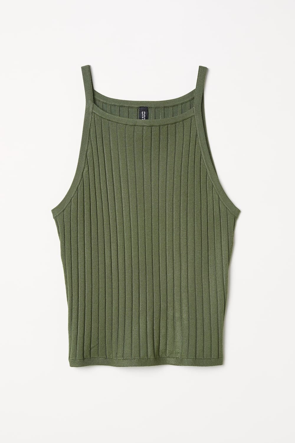 H&M divided 리브드 그린 탑 상품이미지4