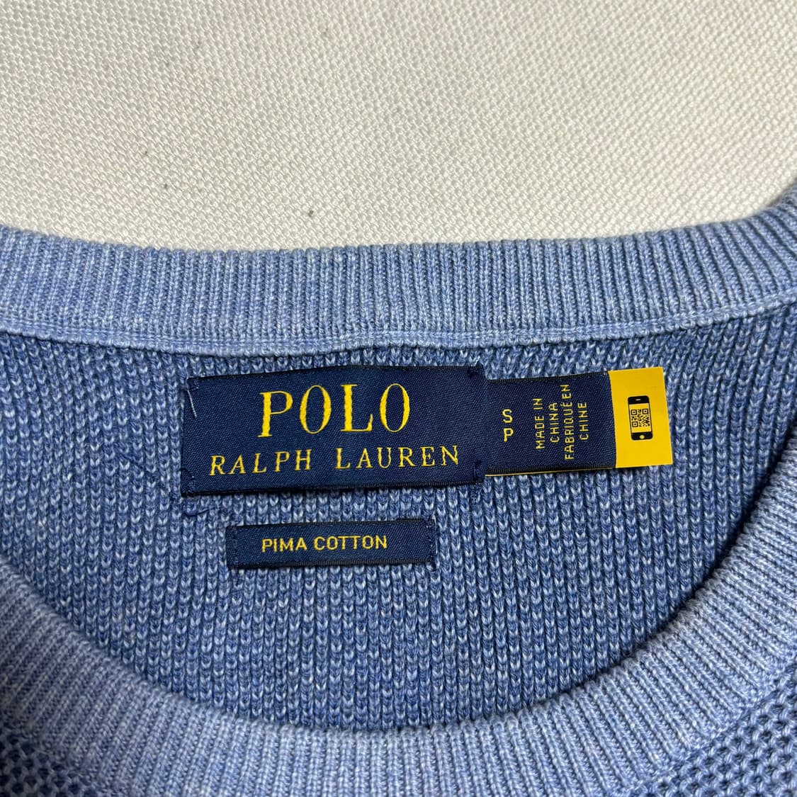 S 폴로랄프로렌 스카이블루 코튼 니트 상품이미지4