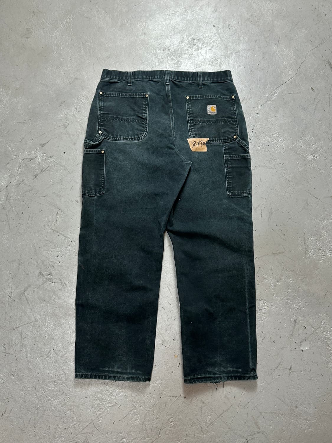 OG 칼하트 B01 더블니 블랙 칼하트 썩블니 워크팬츠 상품이미지3