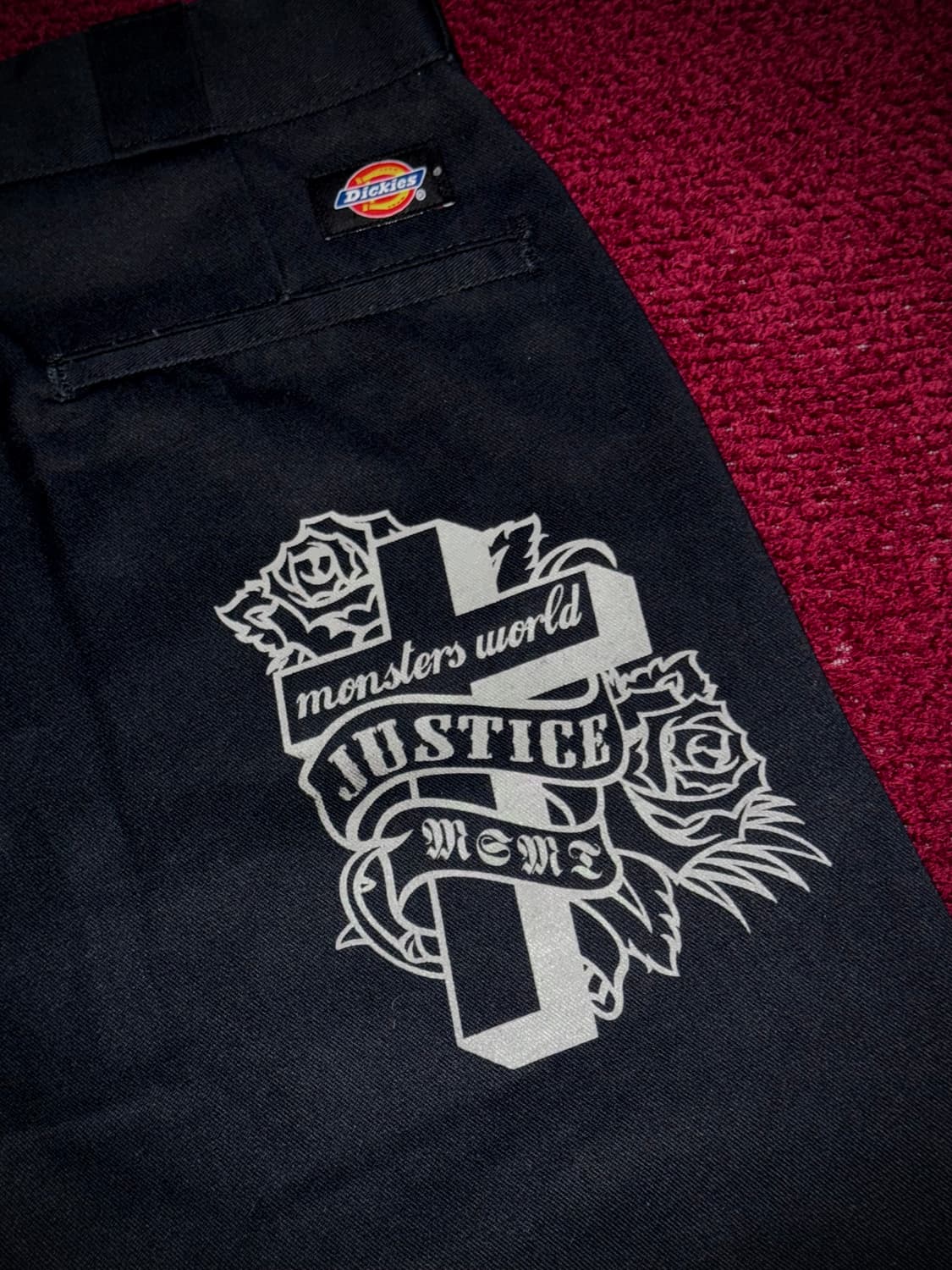 디키즈 874 타투 스크립트 커스텀 프린팅 워크팬츠 상품이미지2