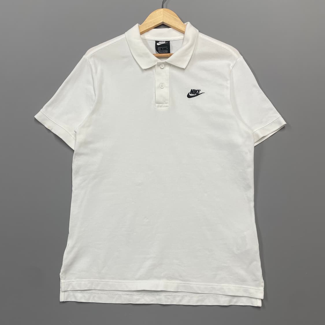 나이키 로고 반팔 카라티 화이트 L [052704] 상품이미지2
