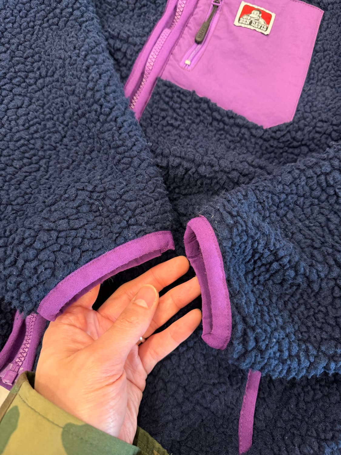 Ben Davis 벤데이비스 화이트 라벨 플리스 집업 자켓 상품이미지6