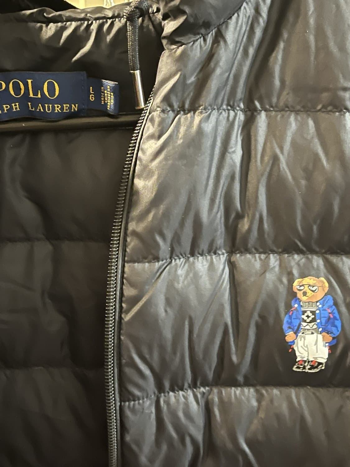 폴로 랄프 로렌 폴로 베어 경량 후드 다운 패딩 자켓 상품이미지4
